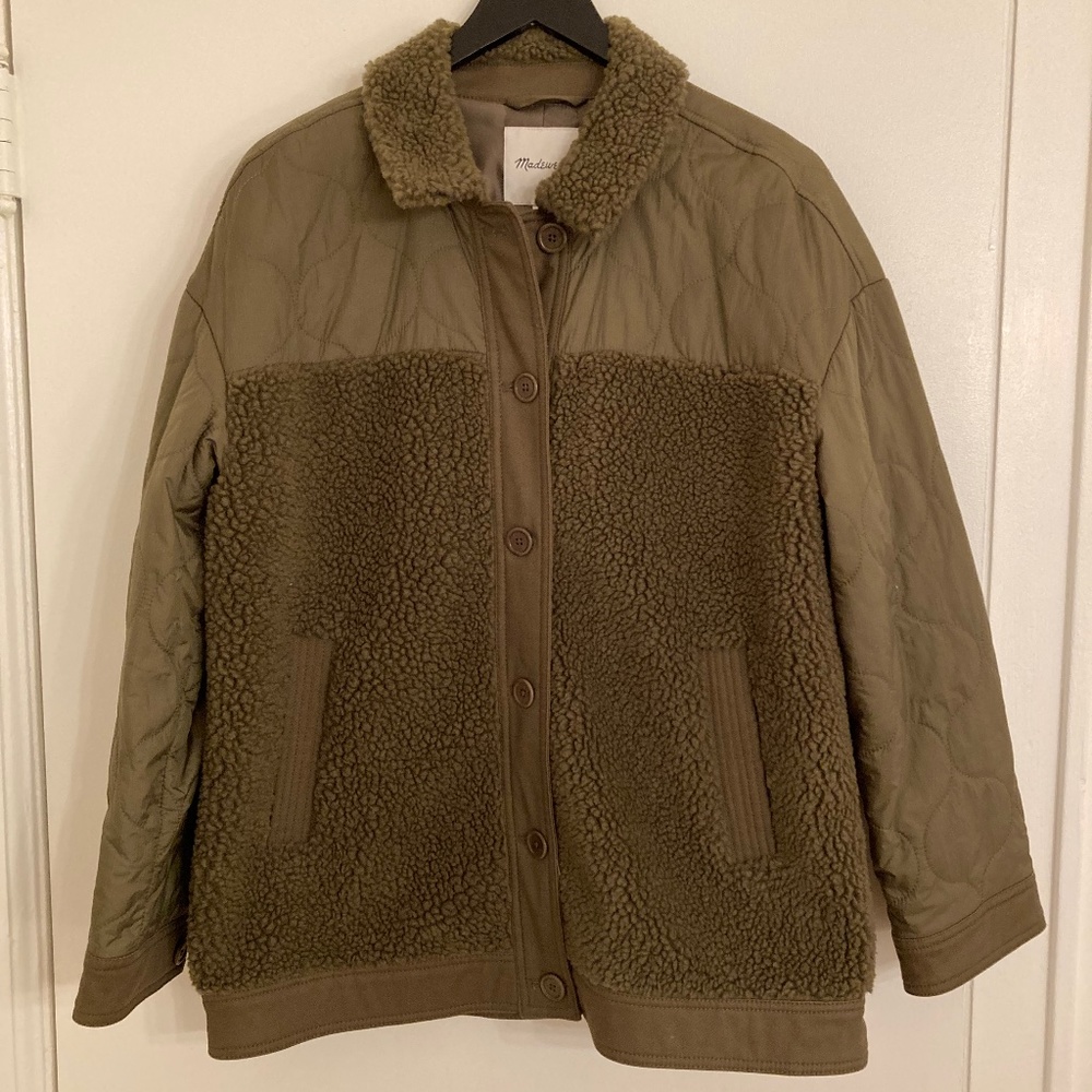 Madewell Quilted Sherpa Jacket Med